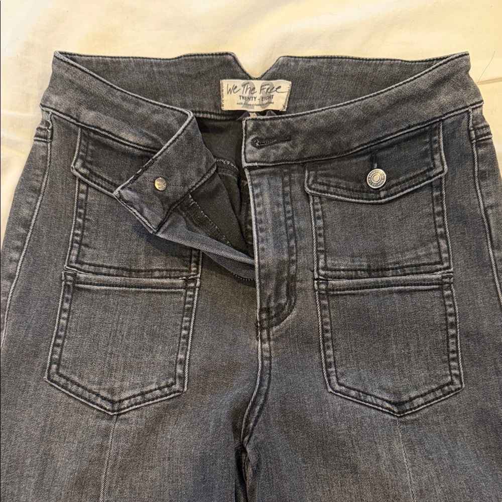 We The Free Charcoal High Rise Jeans
